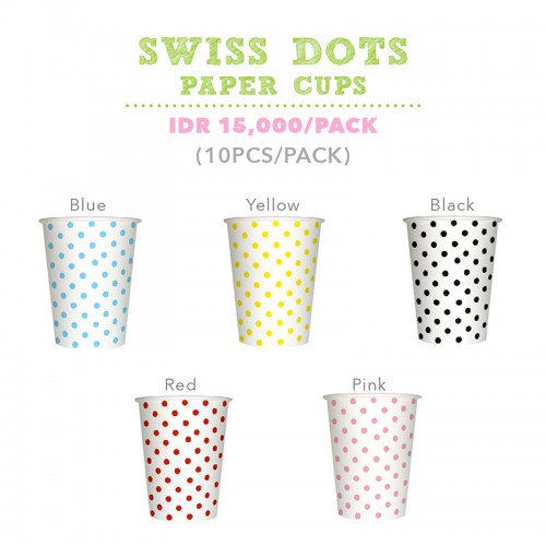 Swiss Dots Paper Cups